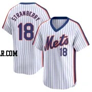 Darryl Strawberry Men's New York Mets White Limited Cooperstown Collection Jersey