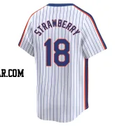 Darryl Strawberry Men's New York Mets White Limited Cooperstown Collection Jersey