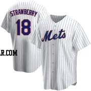 Darryl Strawberry Men's New York Mets White Replica Home Jersey