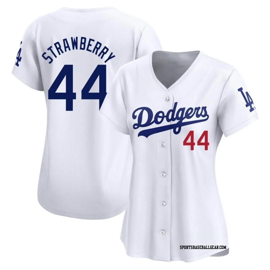 Darryl Strawberry Women's Los Angeles Dodgers White Limited Home Jersey