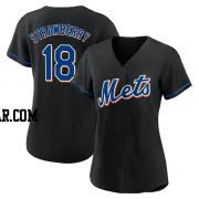 Darryl Strawberry Women's New York Mets Black Authentic 2022 Alternate Jersey