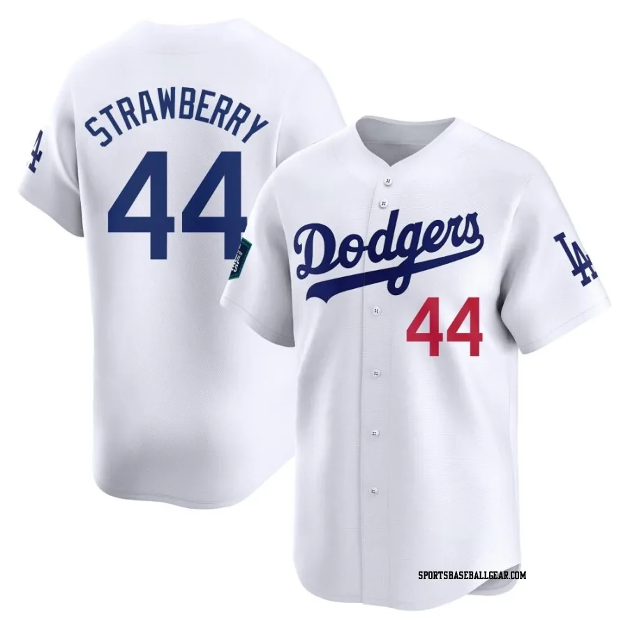 Darryl Strawberry Youth Los Angeles Dodgers White Limited 2024 World Tour Seoul Series Home Jersey