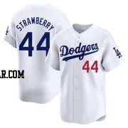 Darryl Strawberry Youth Los Angeles Dodgers White Limited Home Jersey