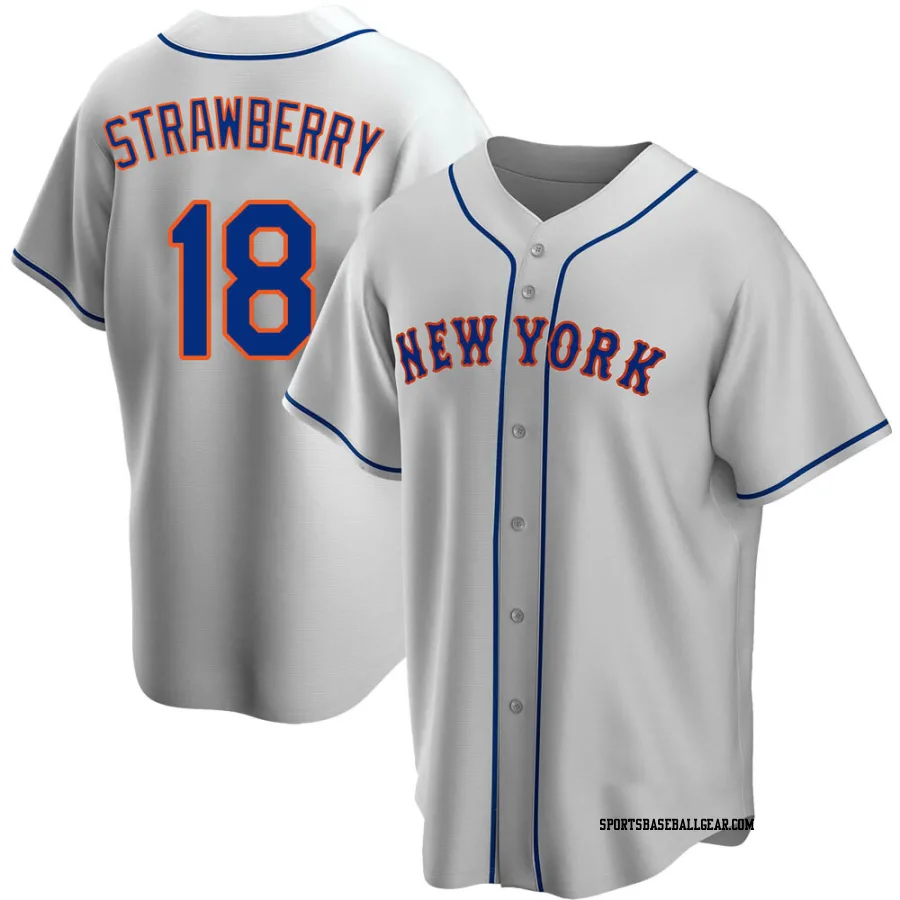 Darryl Strawberry Youth New York Mets Gray Replica Road Jersey