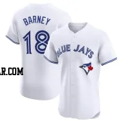 Darwin Barney Men's Toronto Blue Jays White Elite Home Jersey