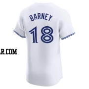 Darwin Barney Men's Toronto Blue Jays White Elite Home Jersey