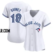 Darwin Barney Women's Toronto Blue Jays White Limited Home Jersey