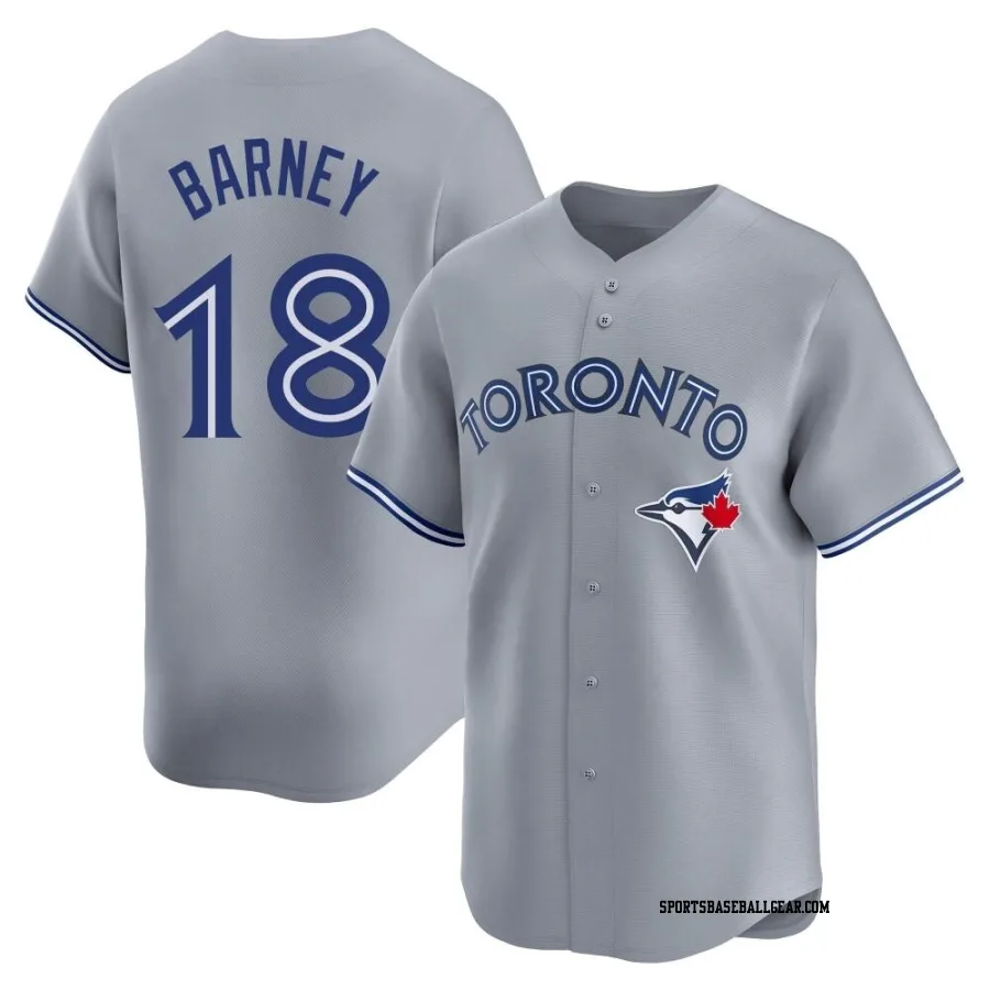 Darwin Barney Youth Toronto Blue Jays Gray Limited Away Jersey