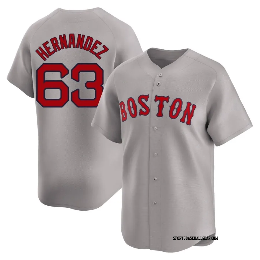 Darwinzon Hernandez Men's Boston Red Sox Gray Limited Away Jersey