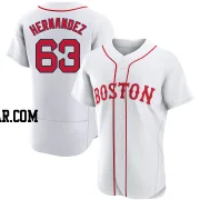 Darwinzon Hernandez Men's Boston Red Sox White Authentic 2021 Patriots' Day Jersey