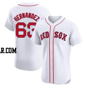 Darwinzon Hernandez Men's Boston Red Sox White Elite Home Patch Jersey