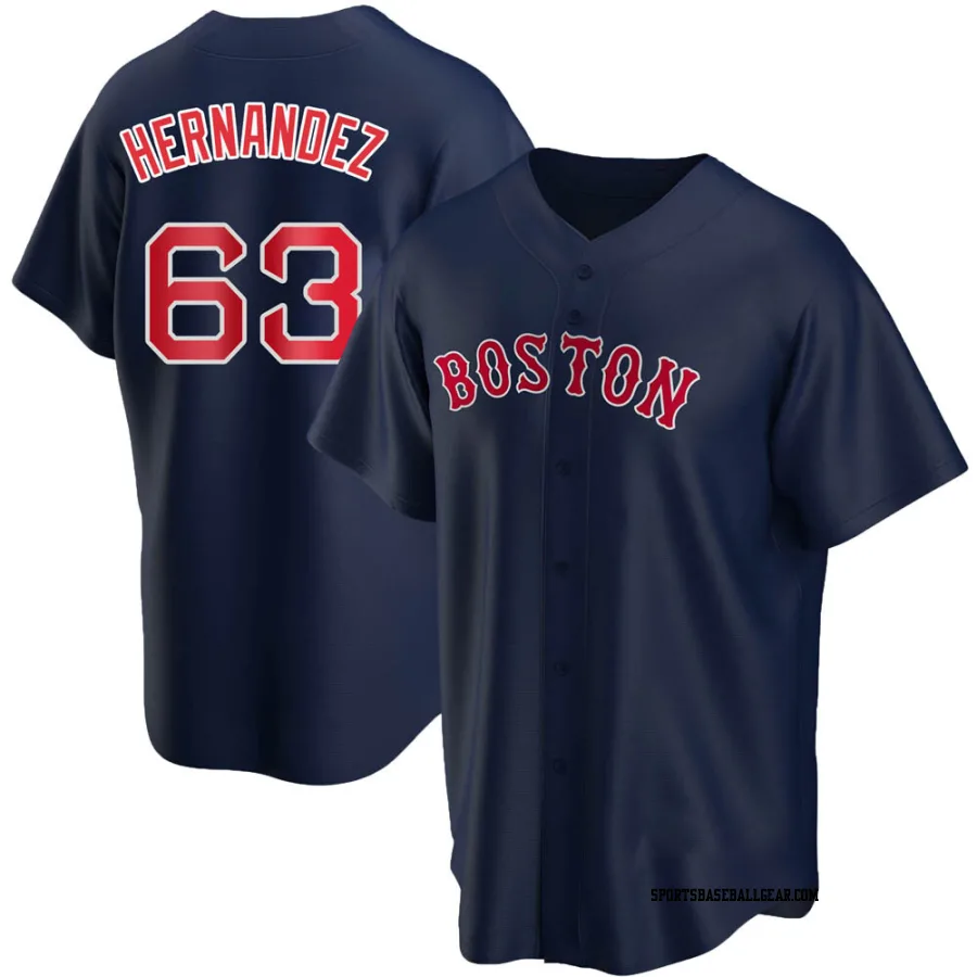 Darwinzon Hernandez Youth Boston Red Sox Navy Replica Alternate Jersey