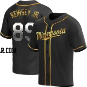 DaShawn Keirsey Jr. Men's Minnesota Twins Black Golden Replica Alternate Jersey