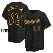 DaShawn Keirsey Jr. Men's Minnesota Twins Black Replica Snake Skin City Jersey