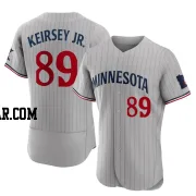 DaShawn Keirsey Jr. Men's Minnesota Twins Gray Authentic Road Jersey