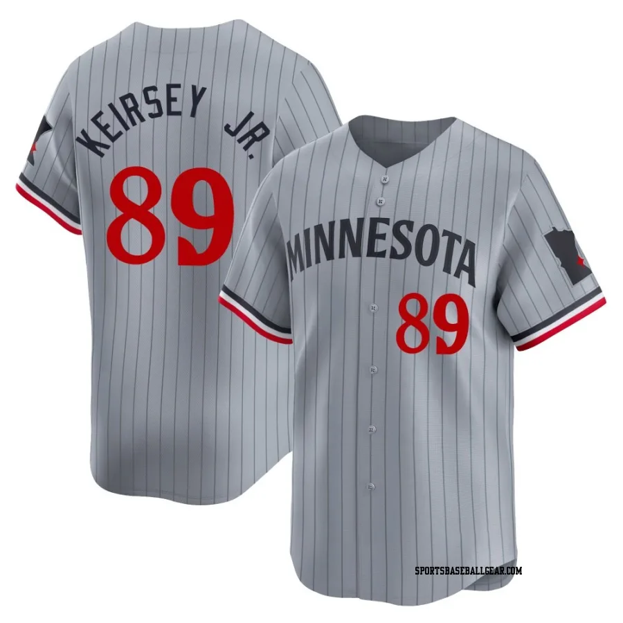 DaShawn Keirsey Jr. Men's Minnesota Twins Gray Limited Road Jersey