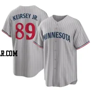 DaShawn Keirsey Jr. Men's Minnesota Twins Gray Replica Road Jersey