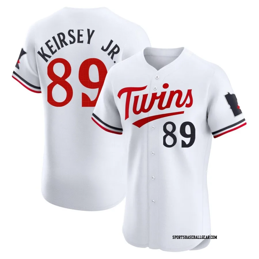 DaShawn Keirsey Jr. Men's Minnesota Twins White Elite Home Jersey