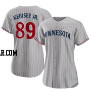 DaShawn Keirsey Jr. Women's Minnesota Twins Gray Authentic Road Jersey