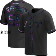 Daulton Jefferies Men's Pittsburgh Pirates Black Holographic Replica Alternate Jersey