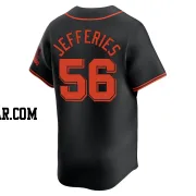 Daulton Jefferies Men's San Francisco Giants Black Limited Alternate Jersey