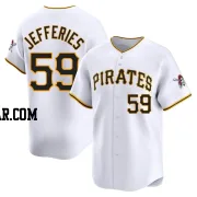 Daulton Jefferies Youth Pittsburgh Pirates White Limited Home Jersey