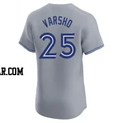 Daulton Varsho Men's Toronto Blue Jays Gray Elite Road Jersey