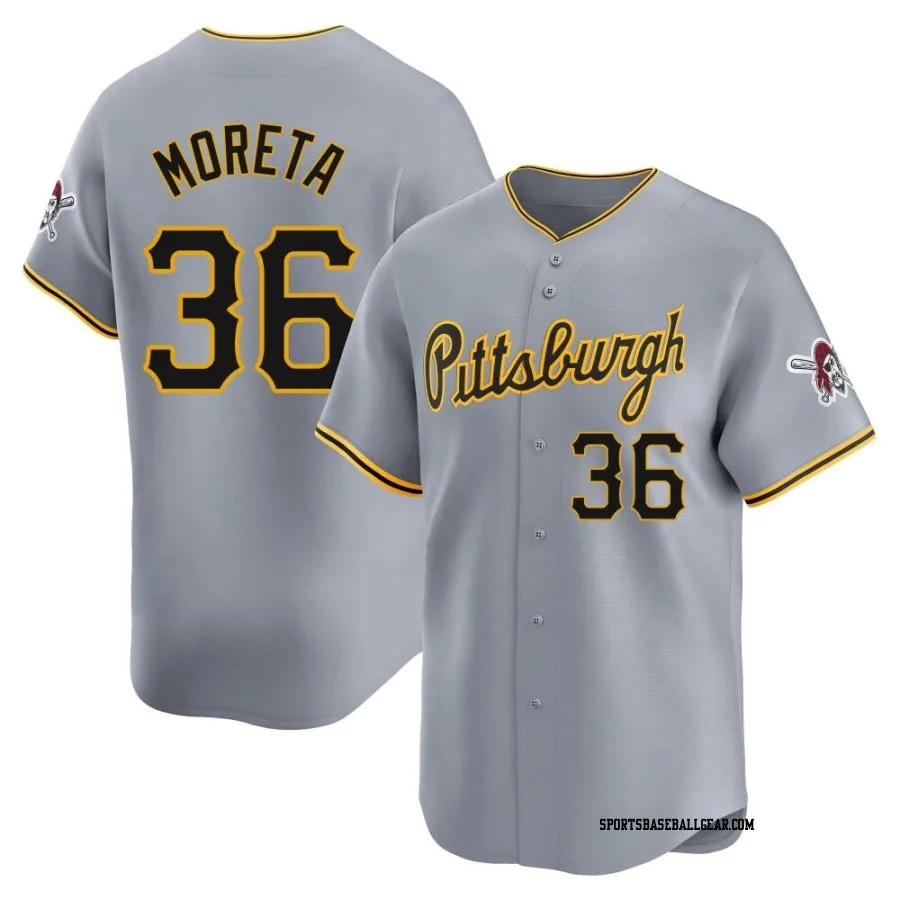 Dauri Moreta Men's Pittsburgh Pirates Gray Limited Away Jersey