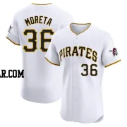 Dauri Moreta Men's Pittsburgh Pirates White Elite Home Jersey