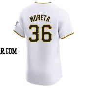 Dauri Moreta Men's Pittsburgh Pirates White Elite Home Jersey