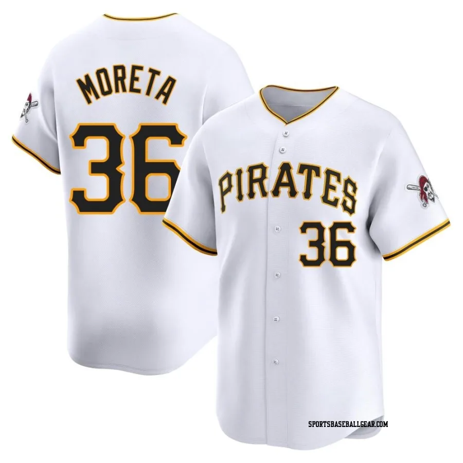 Dauri Moreta Men's Pittsburgh Pirates White Limited Home Jersey