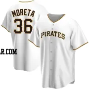 Dauri Moreta Men's Pittsburgh Pirates White Replica Home Jersey