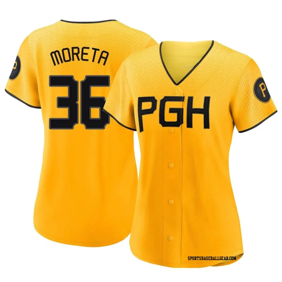 Dauri Moreta Women's Pittsburgh Pirates Gold Authentic 2023 City Connect Jersey