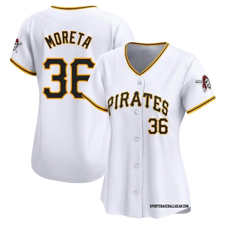 Dauri Moreta Women's Pittsburgh Pirates White Limited Home Jersey