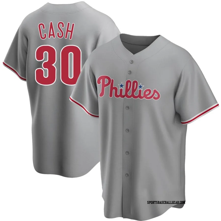 Dave Cash Men's Philadelphia Phillies Gray Replica Road Jersey