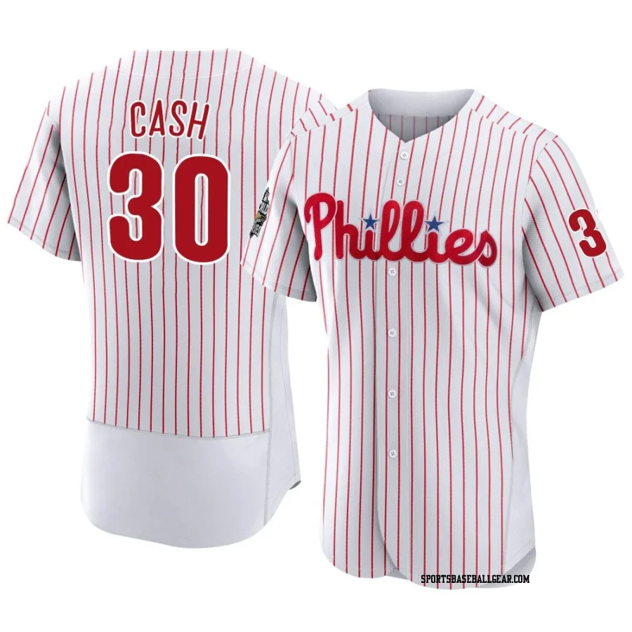 Dave Cash Men's Philadelphia Phillies White Authentic 2022 World Series Home Jersey