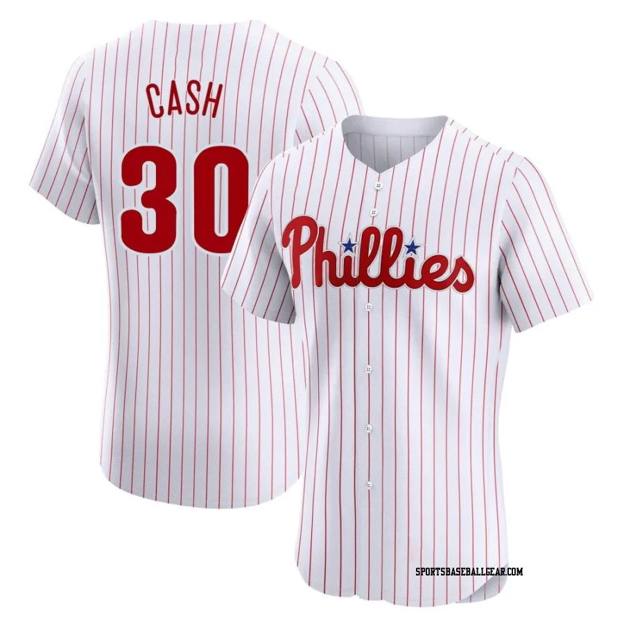 Dave Cash Men's Philadelphia Phillies White Elite Home Jersey