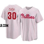 Dave Cash Men's Philadelphia Phillies White Replica 2022 World Series Home Jersey