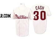 Dave Cash Men's Philadelphia Phillies White/Red Replica Strip Throwback Jersey