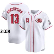 Dave Concepcion Men's Cincinnati Reds White Limited Home Jersey