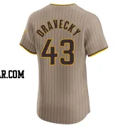 Dave Dravecky Men's San Diego Padres Brown Elite Alternate Jersey