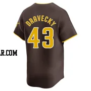 Dave Dravecky Men's San Diego Padres Brown Limited Away Jersey