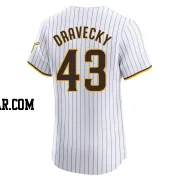 Dave Dravecky Men's San Diego Padres White Elite Home Jersey