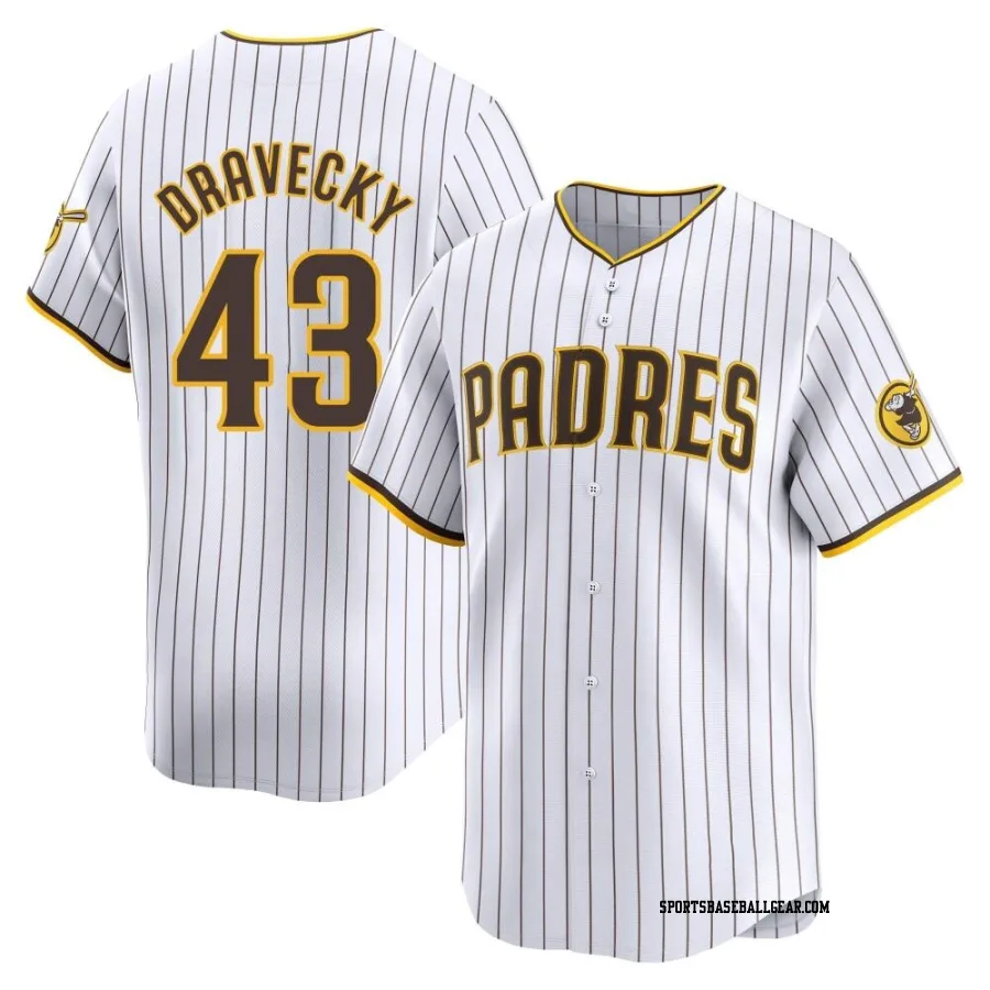 Dave Dravecky Men's San Diego Padres White Limited Home Jersey