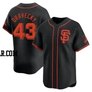 Dave Dravecky Men's San Francisco Giants Black Limited Alternate Jersey