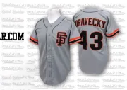 Dave Dravecky Men's San Francisco Giants Grey Replica Throwback Jersey