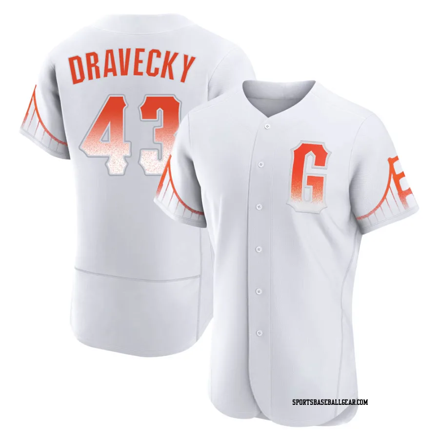 Dave Dravecky Men's San Francisco Giants White Authentic 2021 City Connect Jersey