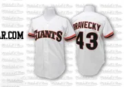 Dave Dravecky Men's San Francisco Giants White Replica 1989 Throwback Jersey