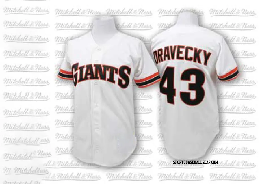 Dave Dravecky Men's San Francisco Giants White Replica 1989 Throwback Jersey