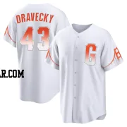 Dave Dravecky Men's San Francisco Giants White Replica 2021 City Connect Jersey